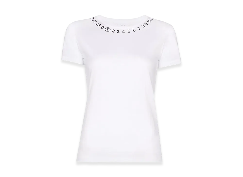 Maison Margiela Women's Number Logo T-Shirt "White"