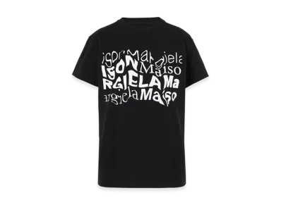 Maison Margiela Women's Distorted Logo T-Shirt "Black"