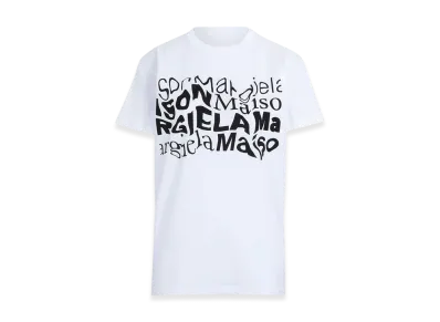 Maison Margiela Women's Distorted Logo T-Shirt "White"