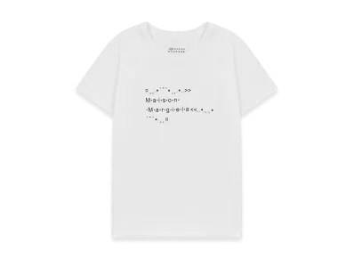 Maison Margiela Women's Font Generator T-Shirt "White"