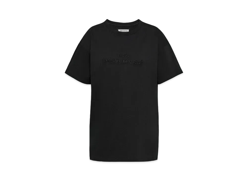 Maison Margiela Women's Embroidered Logo T-Shirt "Black"