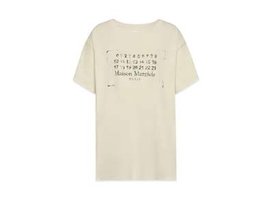 Maison Margiela Women's Stamp Logo T-Shirt "Cream"