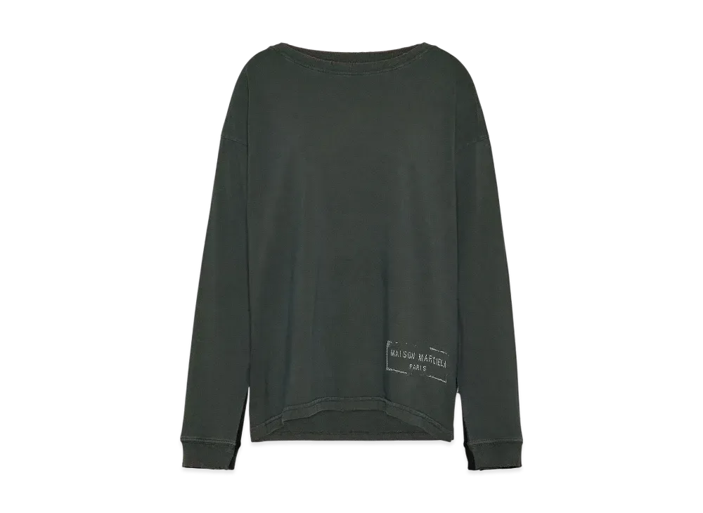 Maison Margiela Women's Stamp Logo Top "Black"