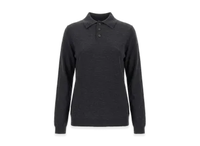 Maison Margiela Women's Wool Polo. "Gray"