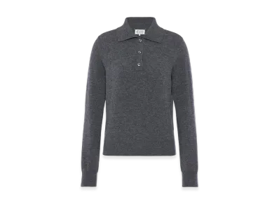 Maison Margiela Polo Knit Top "Dark Gray"