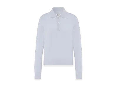 Maison Margiela Polo Knit Top "Pale Blue"