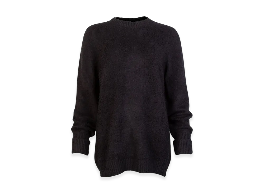 Maison Margiela Women's Fleece Finish Cotton Sweater "Black"