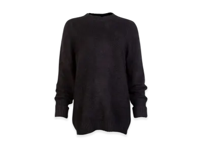 Maison Margiela Women's Fleece Finish Cotton Sweater "Black"