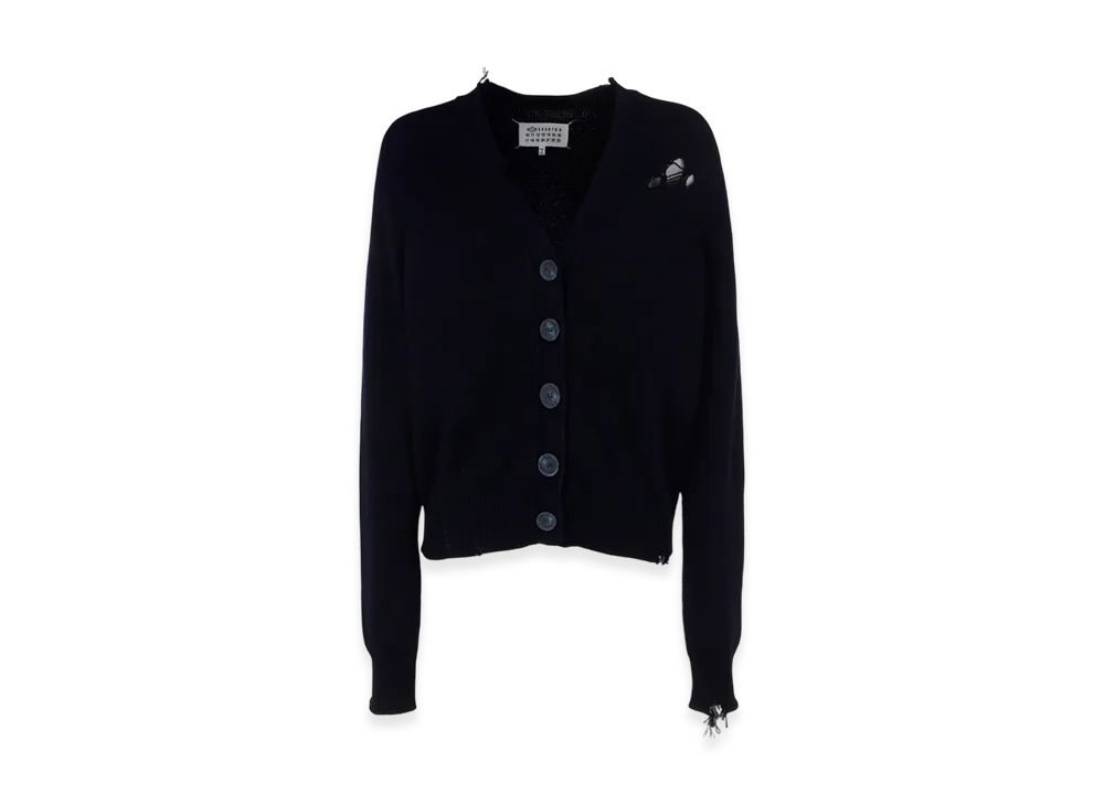 Maison Margiela Women's Decontracte Cardigan "Dark Blue"
