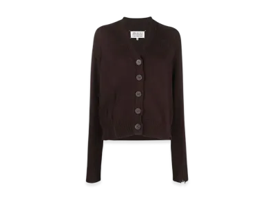 Maison Margiela Women's Decontracte Cardigan "Dark Brown"