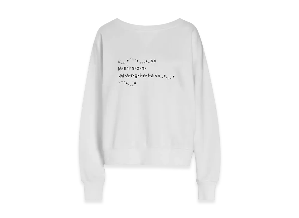 Maison Margiela Women's Font Generator Sweatshirt "White"
