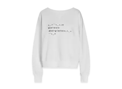 Maison Margiela Women's Font Generator Sweatshirt "White"
