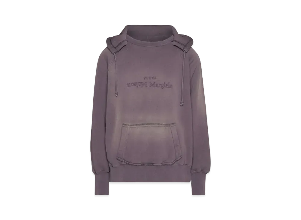 Maison Margiela Reverse Logo Hooded Sweatshirt "Purple"