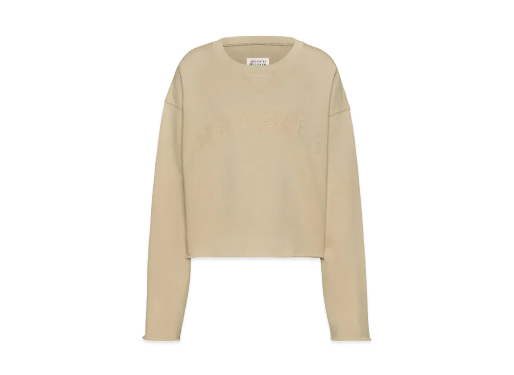 Maison Margiela Women's Firm Fleece Sweatshirt "Pink Beige"