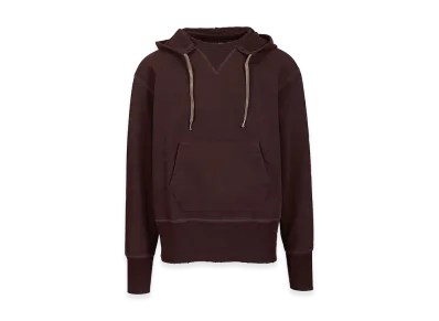 Maison Margiela Cotton Hooded Sweatshirt "Bordeaux"