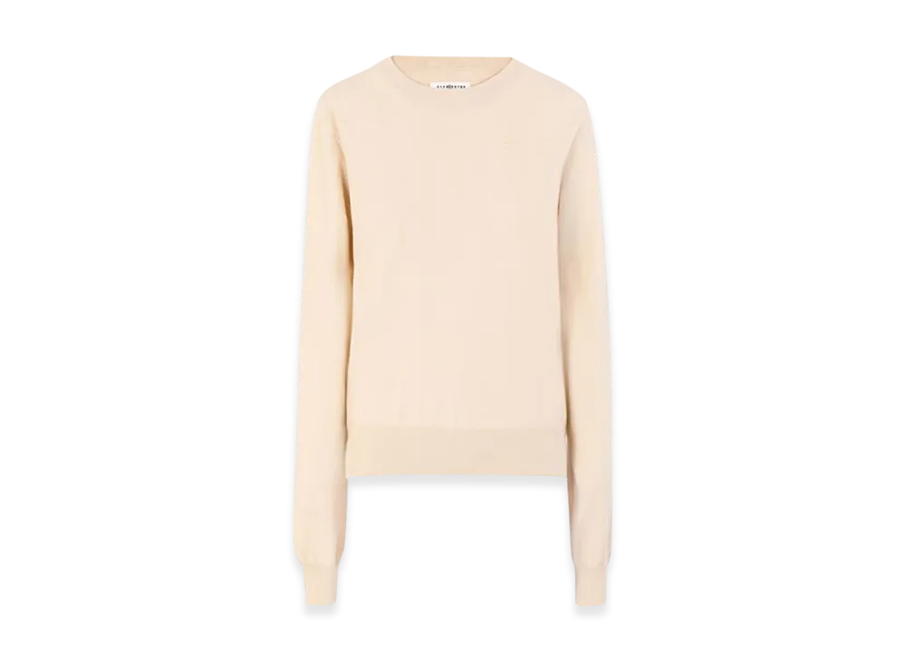 Maison Margiela Women's M Logo Embroidered Sweater "Beige"