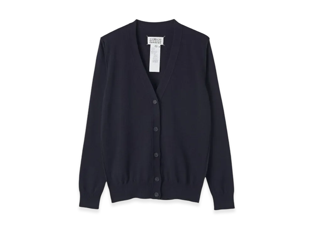 Maison Margiela Women's Back Stitch Cardigan "Navy"