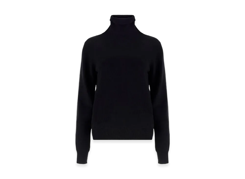 Maison Margiela Women's High-Neck Wool Sweater "Black"
