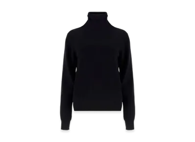 Maison Margiela Women's High-Neck Wool Sweater "Black"