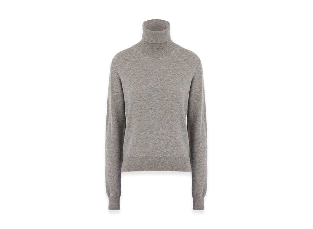 Maison Margiela Women's High-Neck Wool Sweater "Grey"