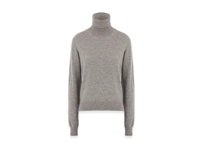 Maison Margiela Women's High-Neck Wool Sweater "Grey"
