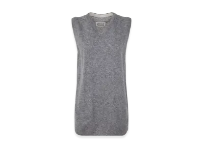 Maison Margiela Women's Lambswool Knit Vest "Grey"