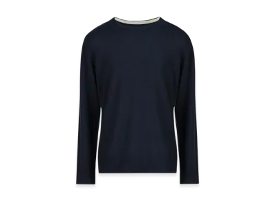 Maison Margiela Women's Lambswool Sweater "Blue Stripes"