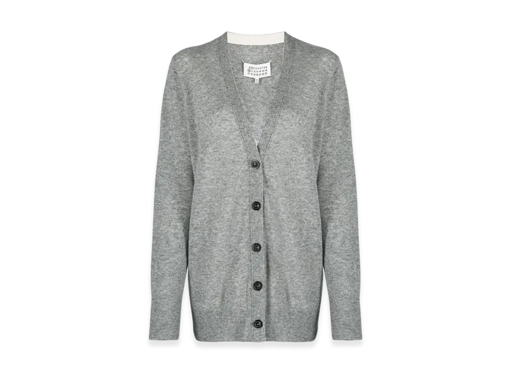 メゾンマルジェラ ウィメンズ ラムズウール カーディガン "グレー" S51HA1205S18142852M