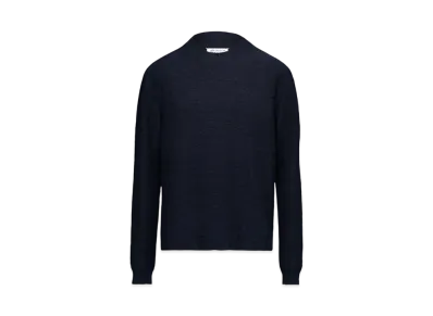 Maison Margiela Men's Nostalgic Boucle Knit Tops "Blue"