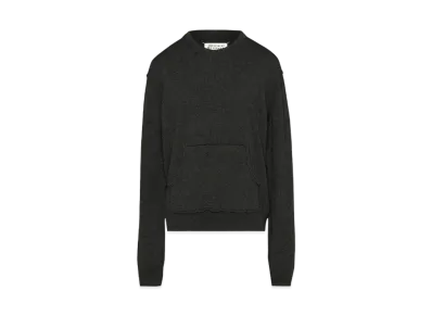 Maison Margiela Women's Cashmere Hooded Sweater "Charcoal"