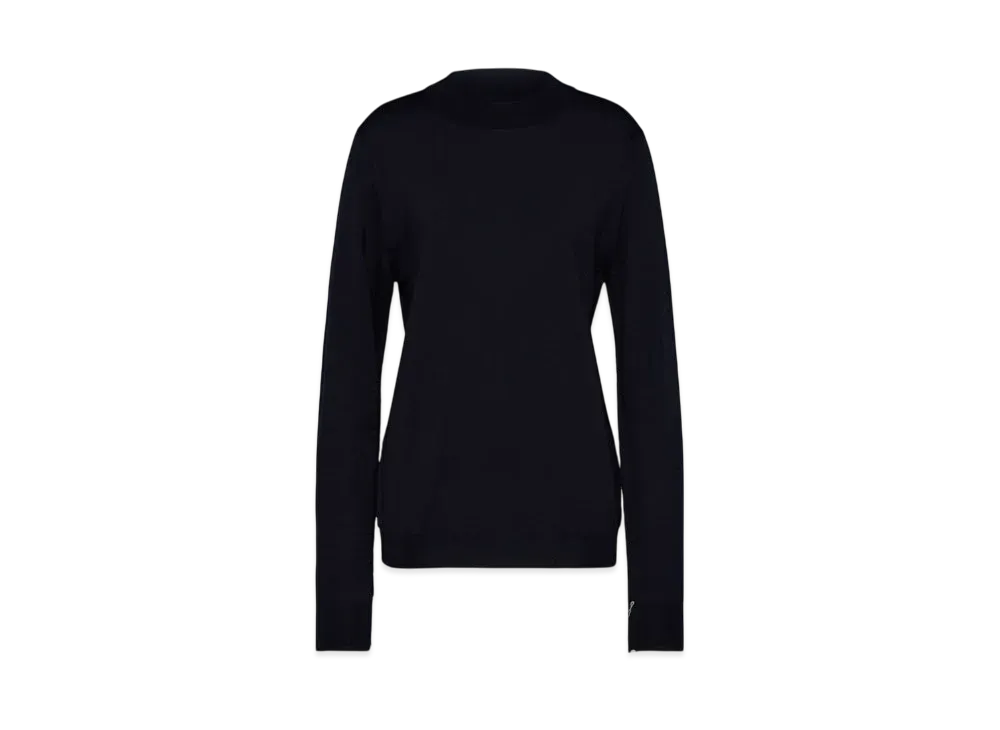 Maison Margiela Men's Merino Wool Sweater "Navy"