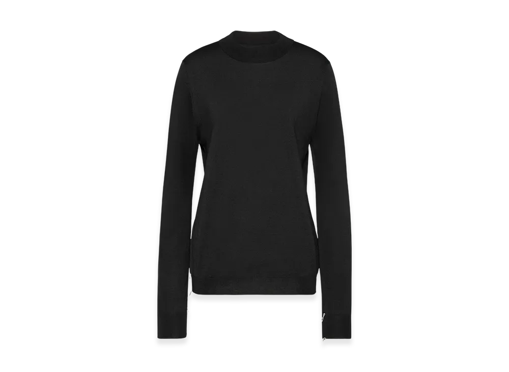 Maison Margiela Women's Merino Wool Sweater "Dark Gray"