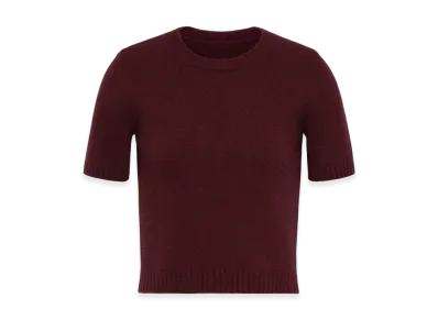 Maison Margiela Women's Washed Lambswool Top "Bordeaux"