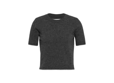Maison Margiela Men's Washed Lambswool Top "Charcoal"