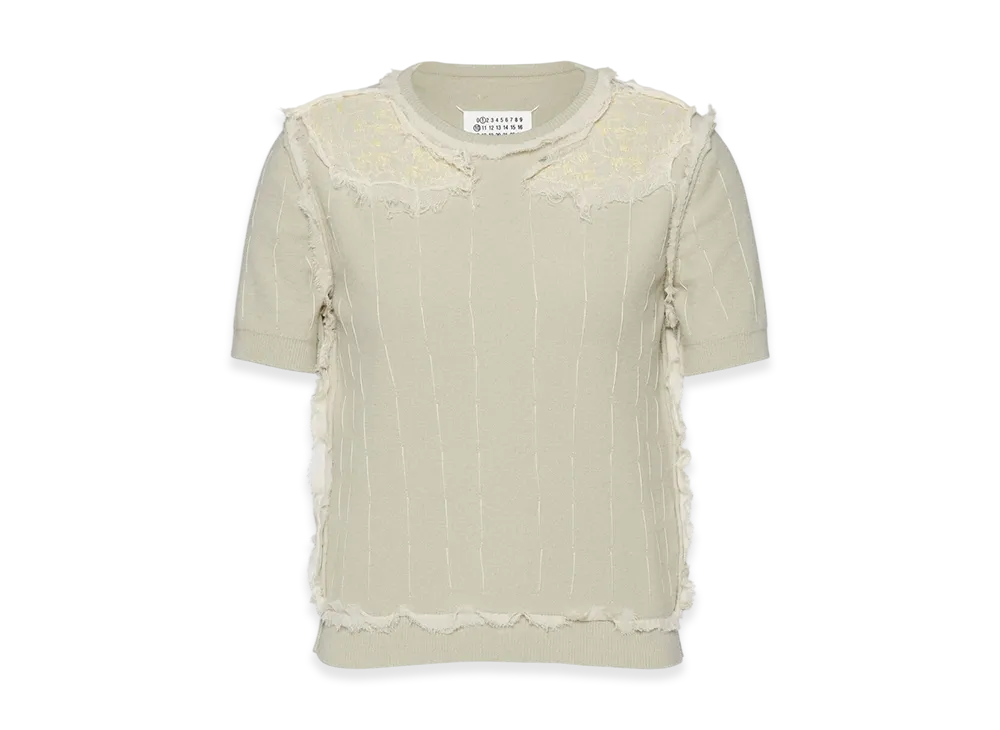 Maison Margiela Embroidered Knit Top "Green"