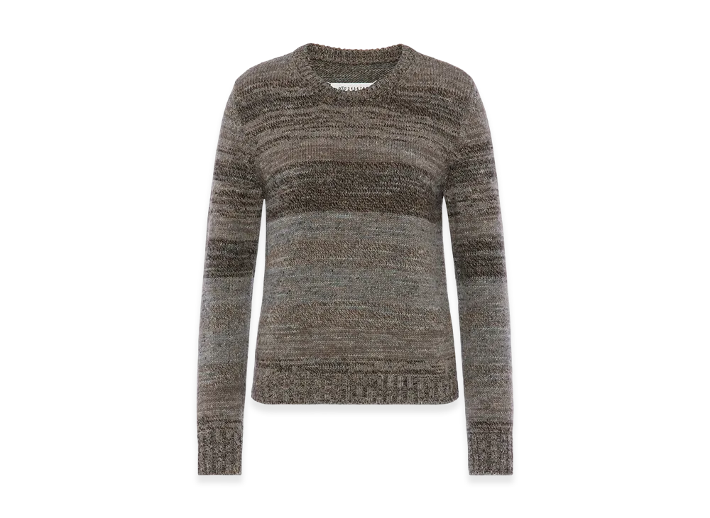 Maison Margiela Virgin Wool Crewneck Knit "Brown"