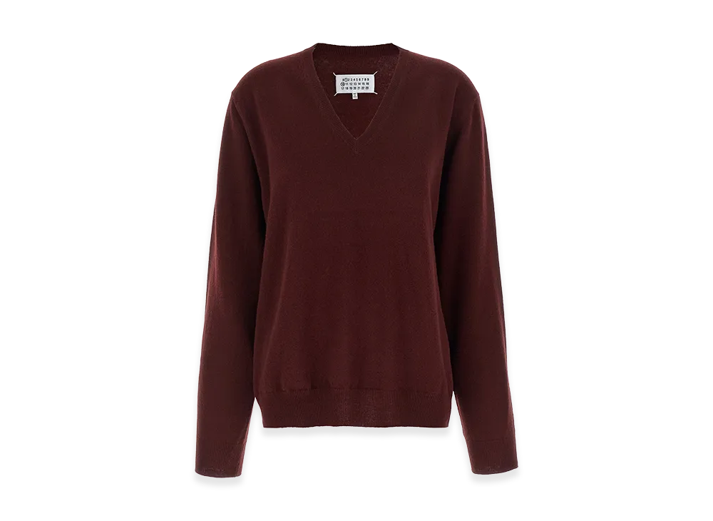 Maison Margiela Women's Four Stitches' Sweater "Bordeaux"