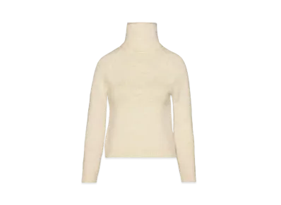 Maison Margiela Women's Knit High-Neck Sweater "White"