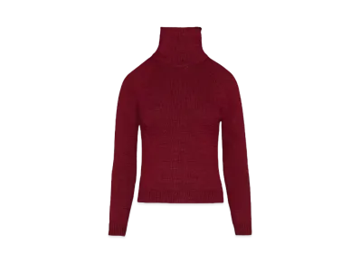Maison Margiela Knit High Neck Sweater "Bordeaux"
