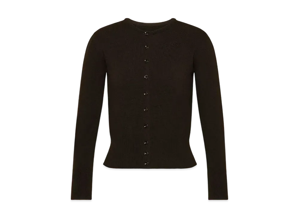 Maison Margiela Women's Wool Cardigan "Brown"