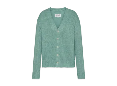 Maison Margiela Women's Gardening Hemp Knit Cardigan "Light Blue"