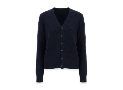 Maison Margiela Women's Virgin Wool Cardigan "Blue"