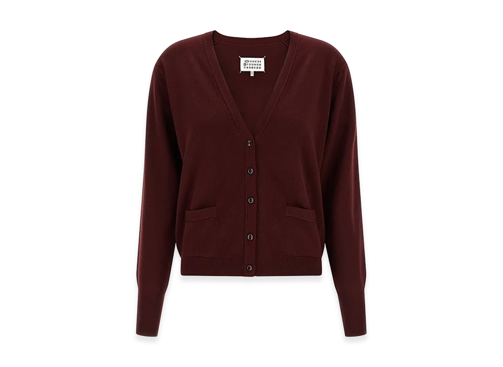 Maison Margiela Women's Four Stitches' Cardigan "Bordeaux"