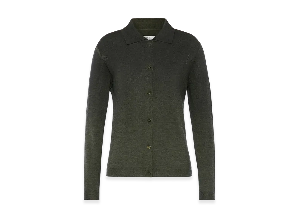 Maison Margiela Wool Blend Cardigan "Green"
