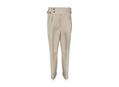 Maison Margiela Women's Buttons Pants In "Beige"