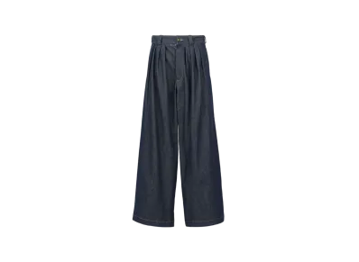 Maison Margiela Women's Pleated Trousers "Blue"