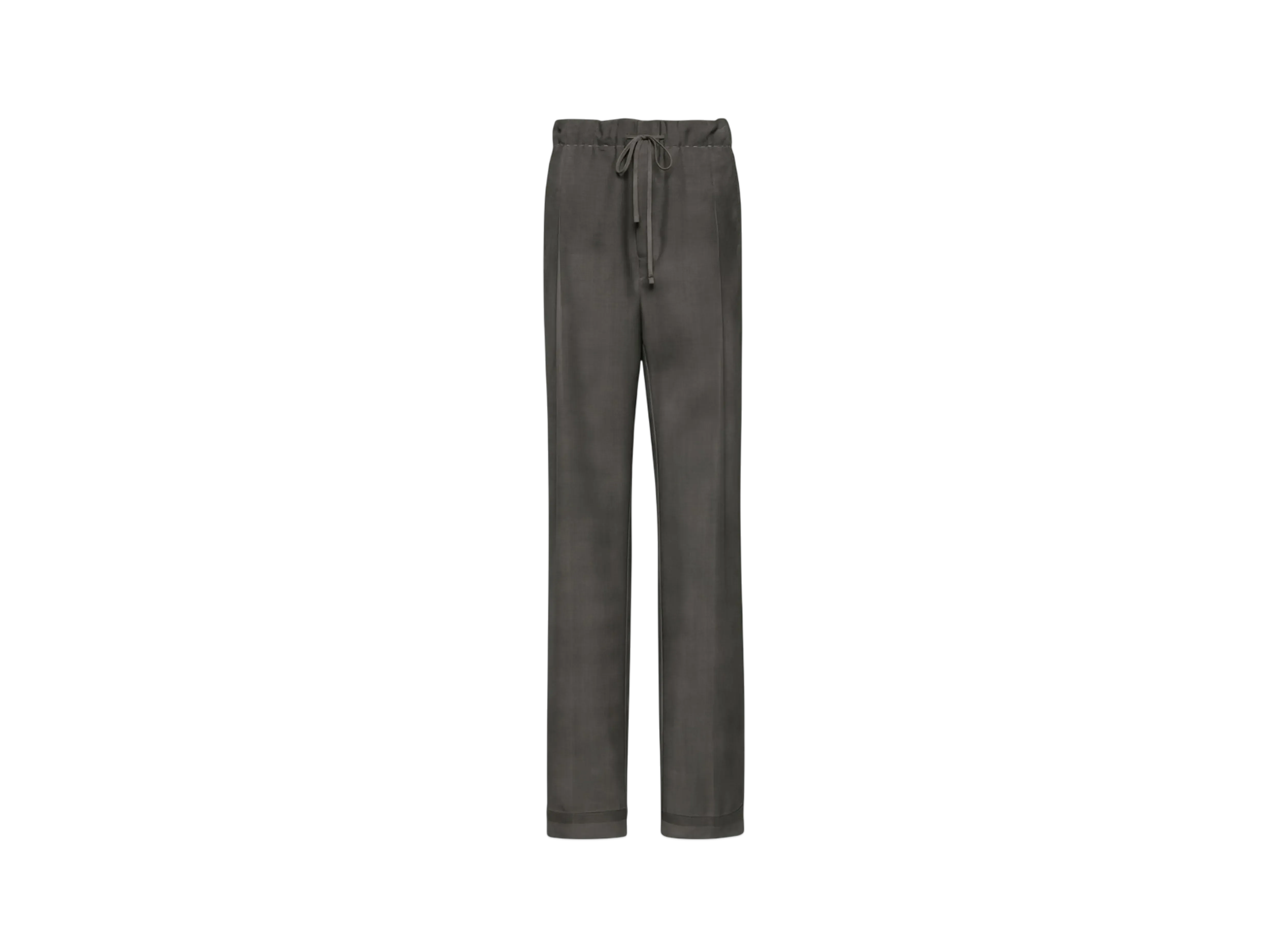 Maison Margiela Women's Wool Mohair Trousers "Dark Taupe"