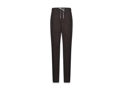Maison Margiela Women's Wool Linen Trousers "Tapenade"