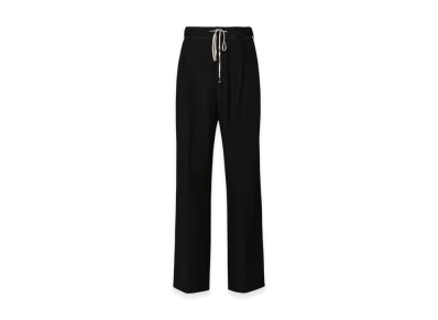 Maison Margiela Women's Cotton Moire Trousers "Black"