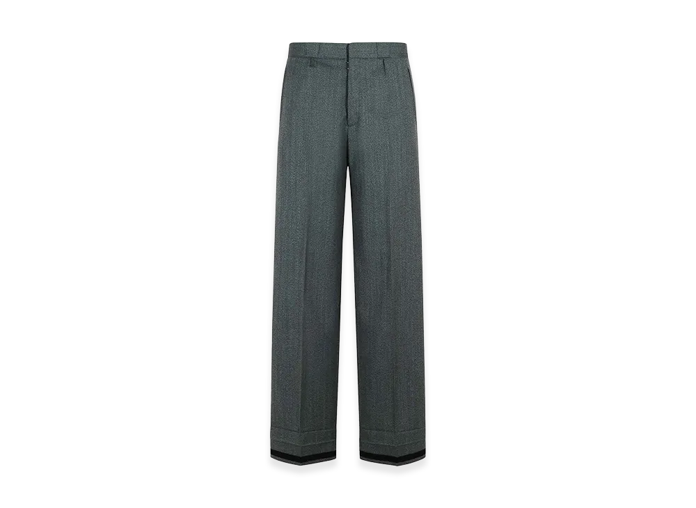 Maison Margiela Women's Wool Blend Trousers "Gray"
